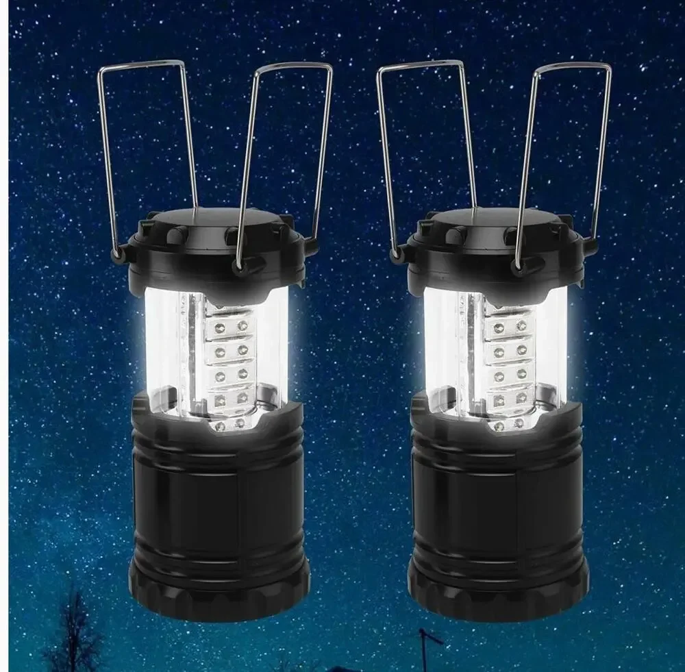 2-Pack LED Collapsible Portable  Durable Lanterns Ultra Bright, Long Lasting NIB